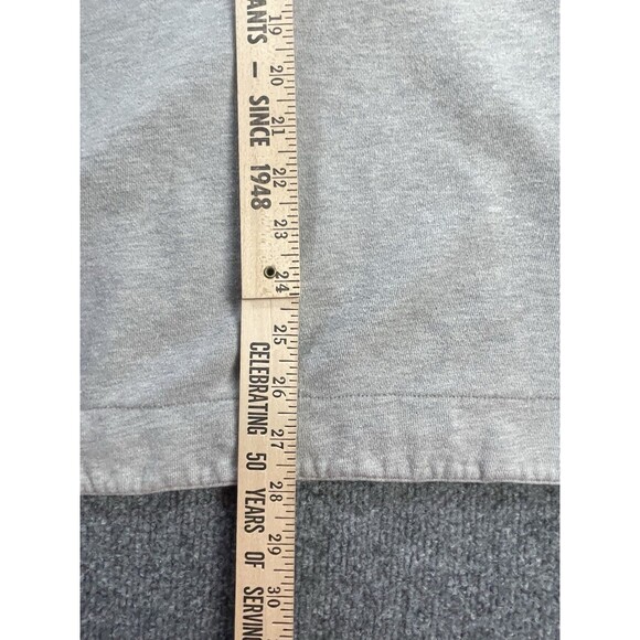 Vintage J Crew Sweat Shirt 1/4 Zip Pullover Mens Large Grey Hong Kong Fall Lg - Picture 11 of 16